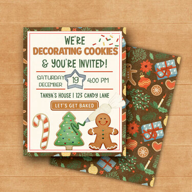 Cookie Party Invite