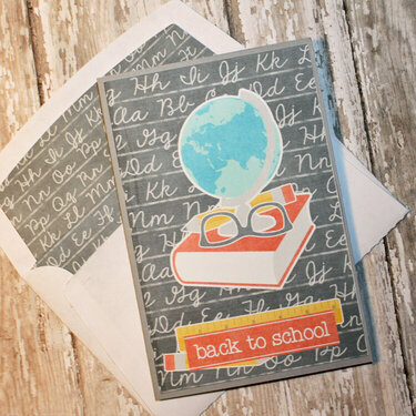 Back To School Card w/matching envelope