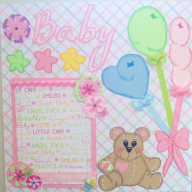 WELCOME BABY LAYOUT
