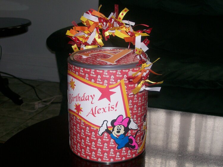 Mickey Mouse Birthday paint can