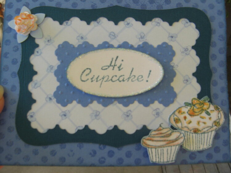 cupcake bday card