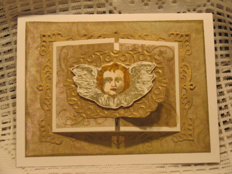 Angel gatefold front flap