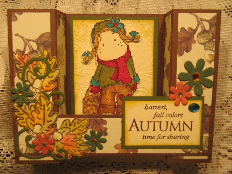 Autumn bridge card
