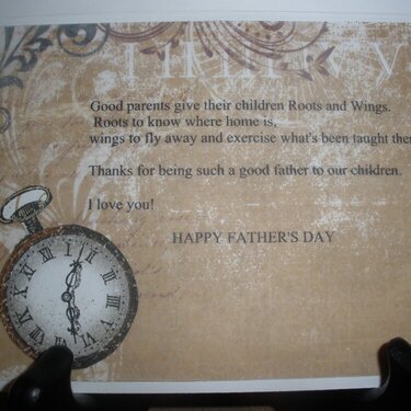 Father&#039;s Day Card - 2011 (interior)