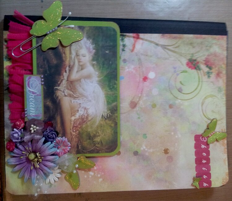 Altered Composition Book - Dream - SWIRLYDOOS January kit