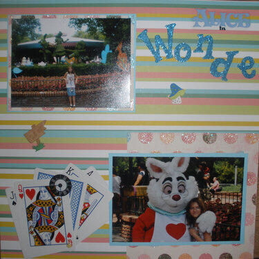 Orlando Vacation Album - Alice in Wonderland LO Pg1