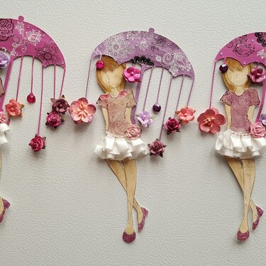 April Showers Magnet set