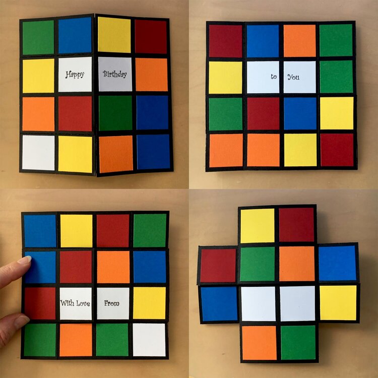Rubik&#039;s cube infinity card