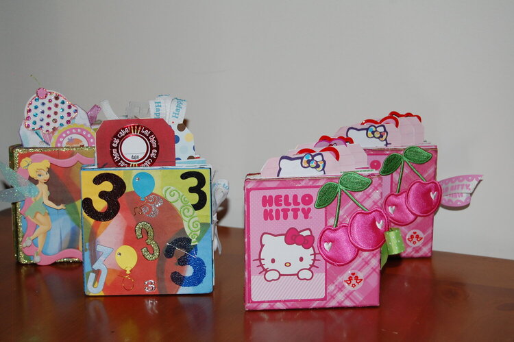Minis made for SWAP-Birthday and Hello Kitty