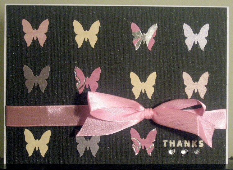 Butterfly Thank You Card