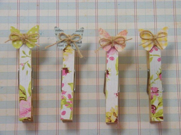 Girl&#039;s Paperie Clips with May Arts twine