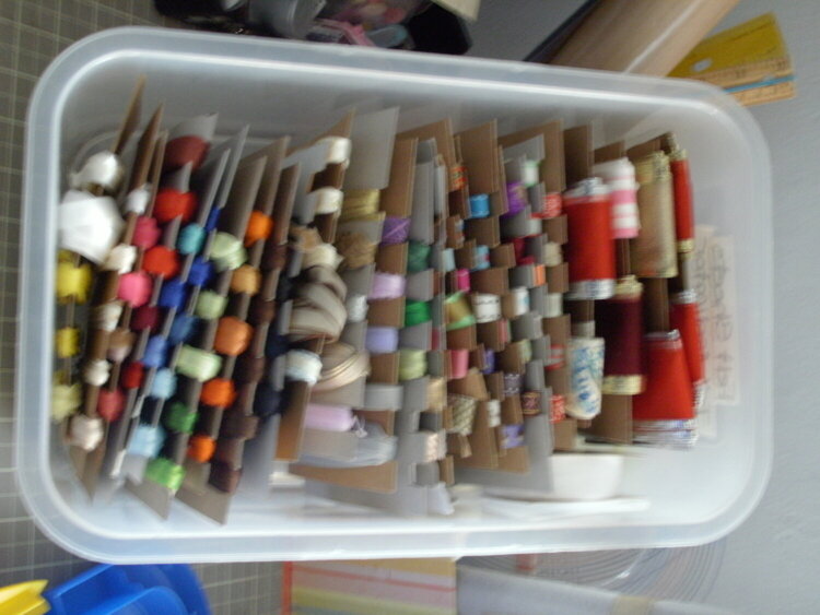 125 rolls of ribbon all in one small box