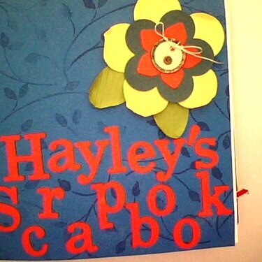 Hayley&#039;s Mini Scrapbook front cover