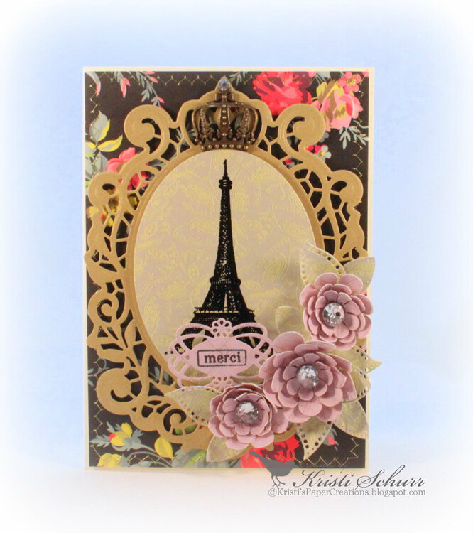 Eiffel Tower Merci Card