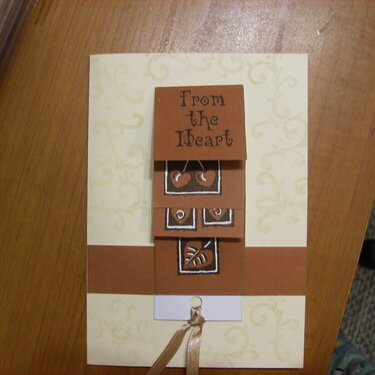 From the heart waterfall card
