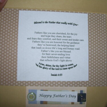 inside the father day card