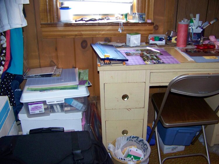 Scrapbook Room desk