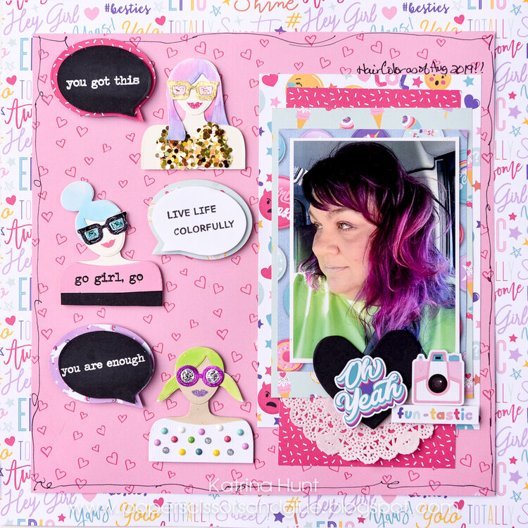 Go Girl Go with Waffle Flower Crafts and Therm O Web