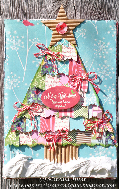 Christmas Tree Altered Canvas-Jillibean Soup Guest Design