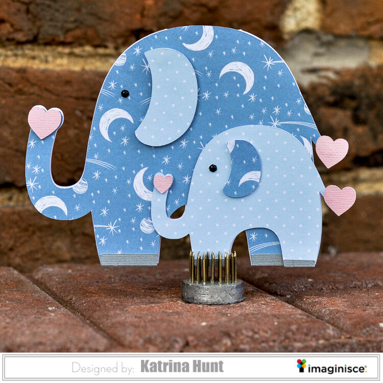 Elephant Baby Card-Imaginsce