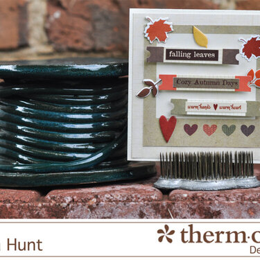 Fall Card-Therm O Web and Simple Stories