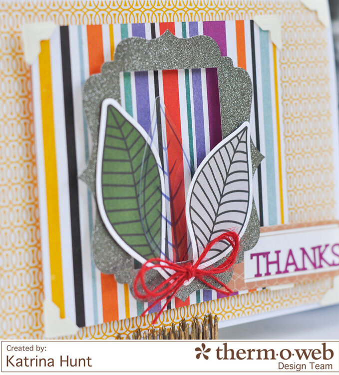 Thanks Card-ThermOWeb &amp; Basic Grey