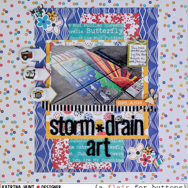Storm Drain Art-Jillibean Soup and a flair for buttons