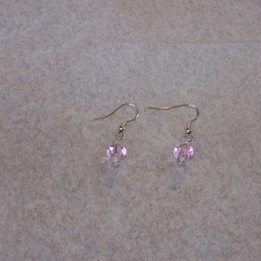 close up of earrings