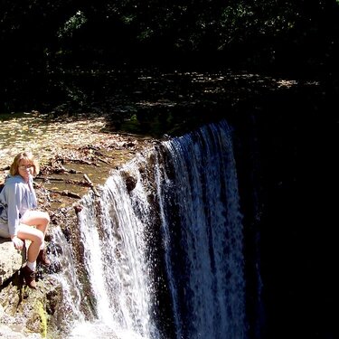 Me sitting on top of Clifton Falls