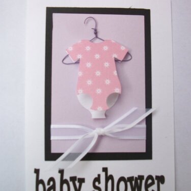 Baby Shower Invitation, for a girl