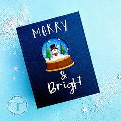 Merry & Bright Snowglobe Card