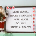 Dear Santa Letter Board Idea *Pebbles*