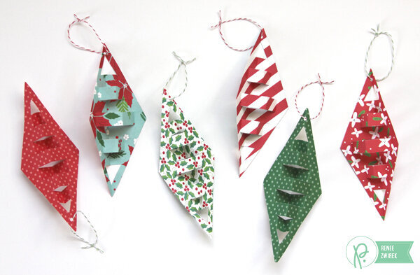 Geometric Paper Ornaments *Pebbles*