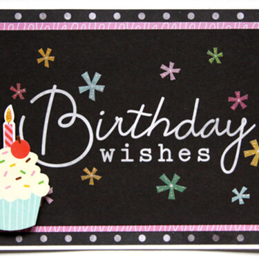 Birthday Wishes Card *Pebbles*