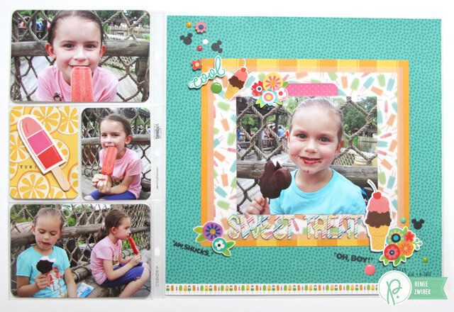 Project Life Disney Album - Sweet Treat layout with a Pocket Page *Pebbles*