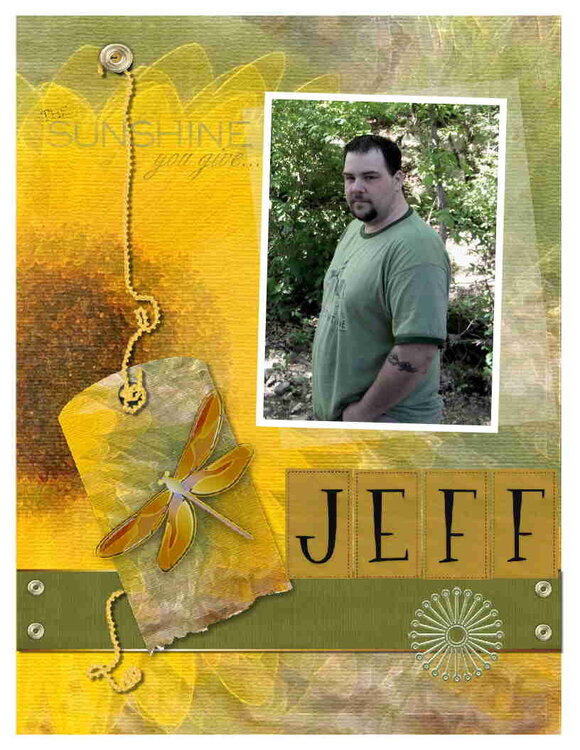Jeff, My sunshine