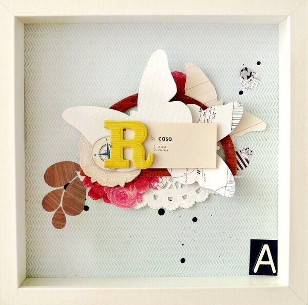 R &amp; A shadow box *Crate Paper*