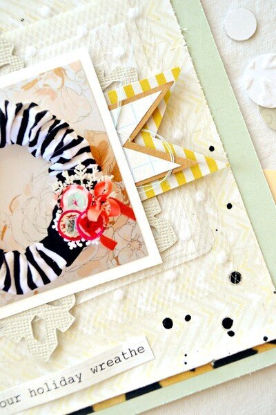 Holiday Wreathe, December Journal *Crate Paper*