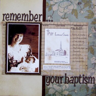 remember . . . your baptism