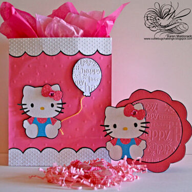 Hello Kitty Birthday Card &amp; Gift Bag