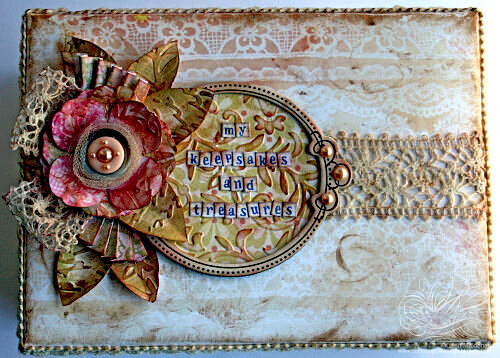 My Keepsakes and Treasures - Altered Box Top View