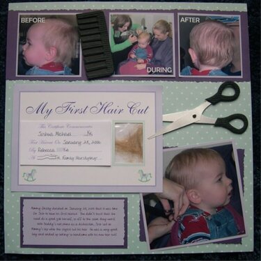 Josh&#039;s First Haircut