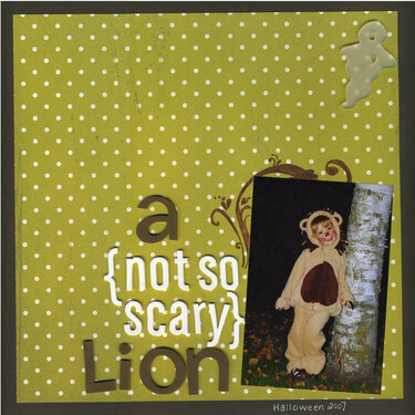 A {not so scary} Lion