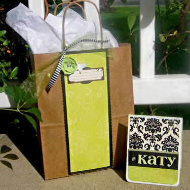 Gift bag with card