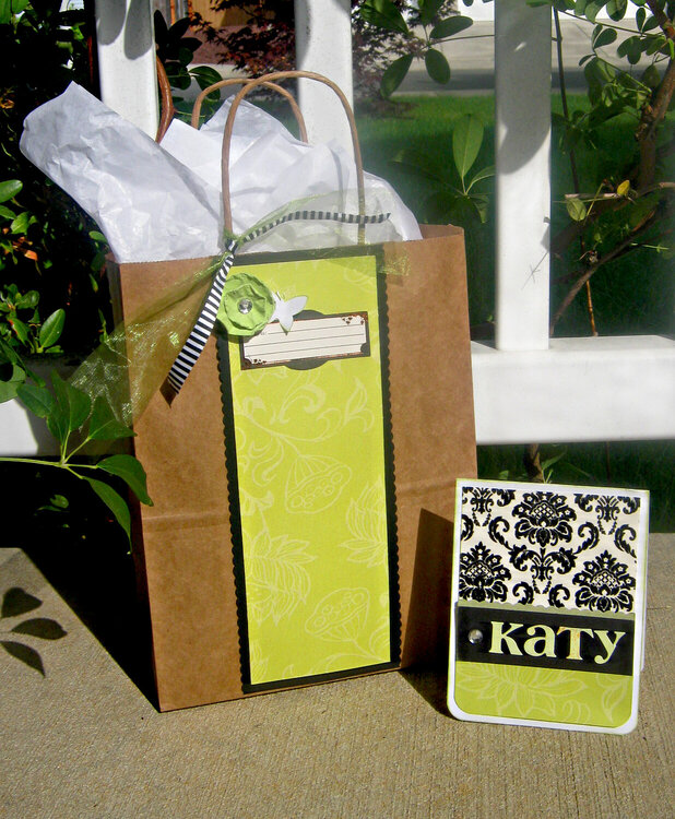 Gift bag with card