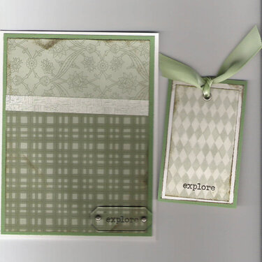 Masculine card and tag