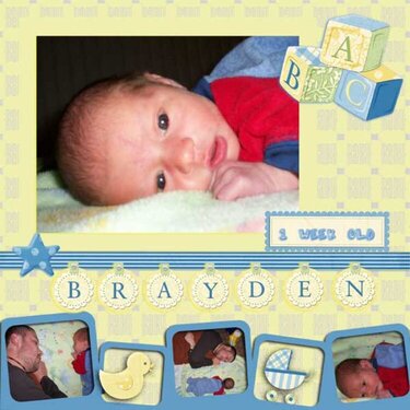 Brayden one week old