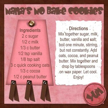 Nana&#039;s No Bake Cookies