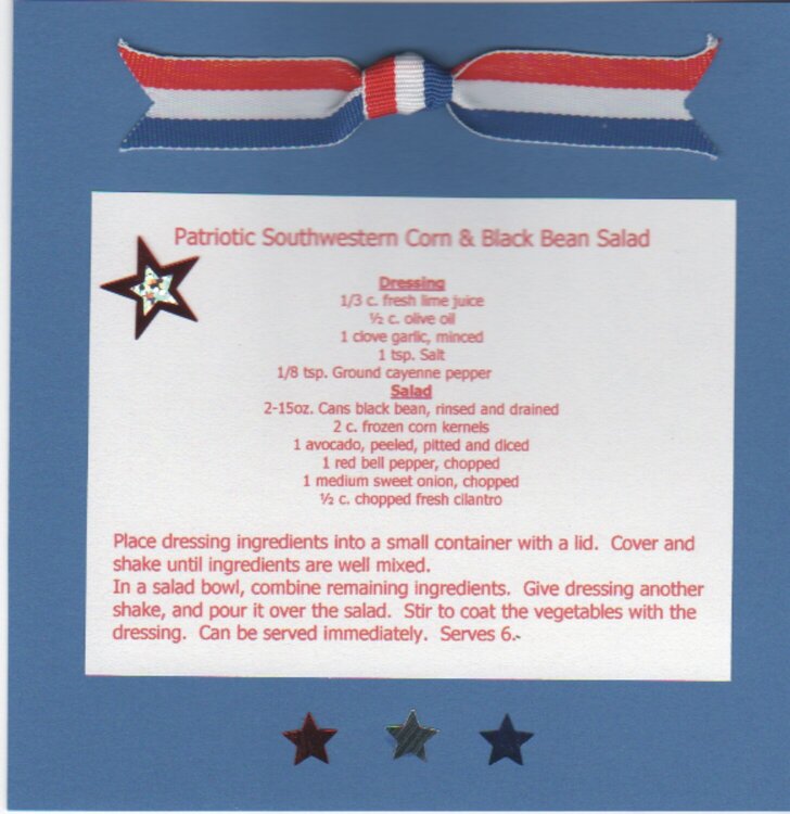 Patriotic recipe