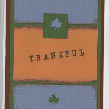 Thankful - Bazzill Card Swap